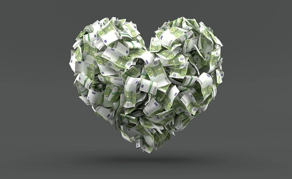 Coaching financier, Cœur d'argent en billets